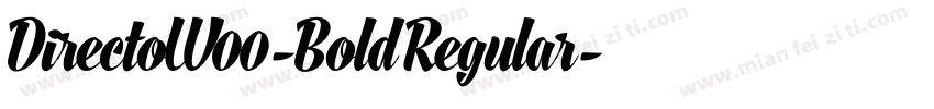 DirectoW00-Bold Regular字体转换